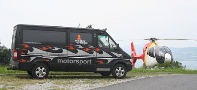 Sprinter mit Heli