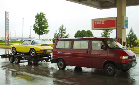 Targa auf dem Trailer