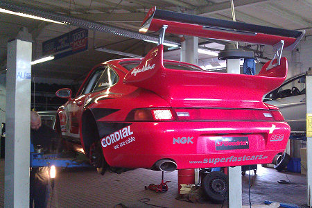 Porsche 993 in der Werkstatt